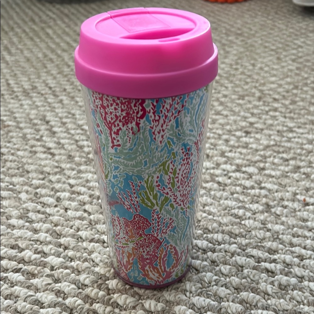 Lilly Pulitzer Pink Travel Tumbler